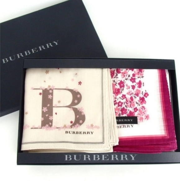 BURBERRY Scarves Hankerchiefs set - Picture 3 of 3
